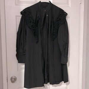 Two piece baby doll black dress (s)